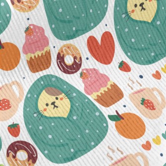 Cold-fearing Cats And Desserts Standard Corduroy