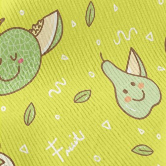 Summer Green Fruits Standard Corduroy