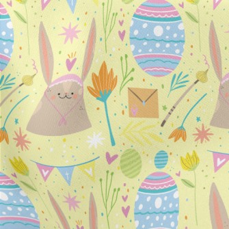 Playful Hand Drawn Easter Stretch Ponte