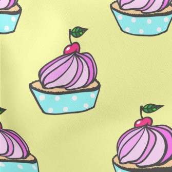 Cherry Cream Cup Cake Stretch Ponte