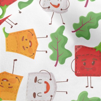 Vegetable Theme Patch Micro Fleece
