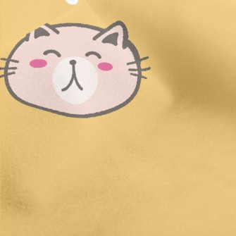 Cute Smiling Cat Micro Fleece