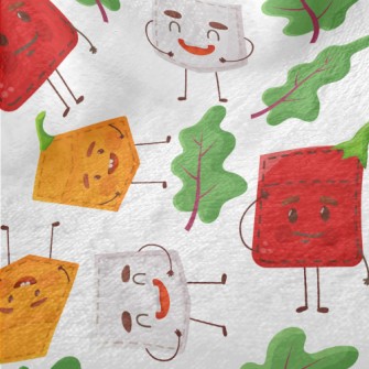 Vegetable Theme Patch Minky