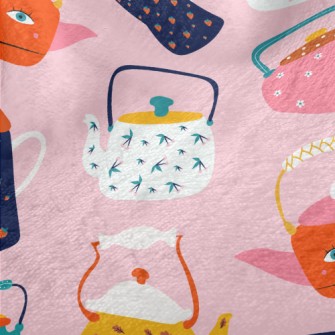 Cute Pattern Teapot Minky