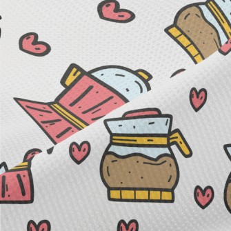 Cartoon Coffee Set Piqué