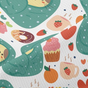 Cold-fearing Cats And Desserts Piqué