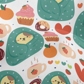 Cold-fearing Cats And Desserts Lightweight Performance Linen