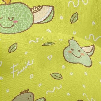 Summer Green Fruits Lightweight Performance Linen