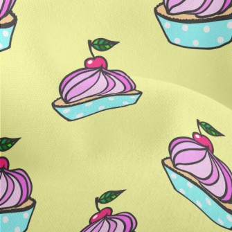 Cherry Cream Cup Cake Lightweight Performance Linen