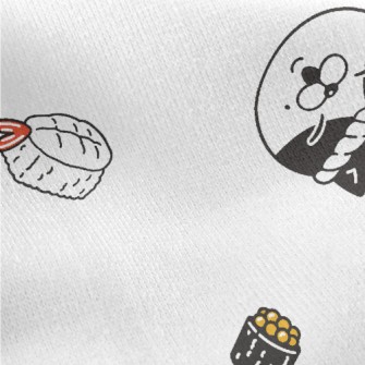 Cat Sushi Chef Jersey Backed Fleece