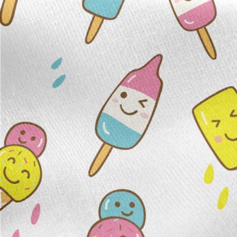 Naughty Summer Ice Cream Jersey Backed Fleece