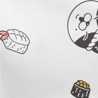 Cat Sushi Chef Pongee