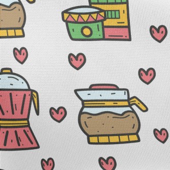 Cartoon Coffee Set Pongee