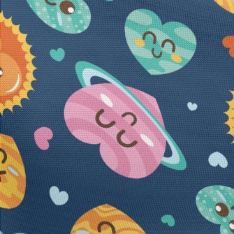 Cartoon Love Universe Pongee