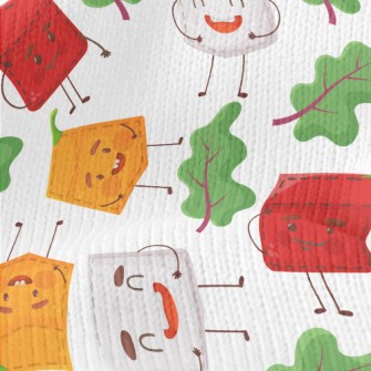Vegetable Theme Patch Stretch Jersey