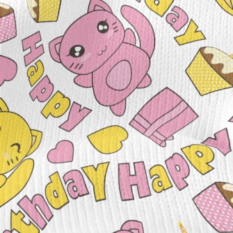 Happy Birthday Kitten Stretch Jersey