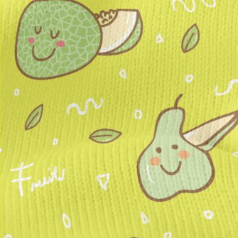 Summer Green Fruits Stretch Jersey