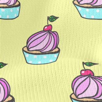 Cherry Cream Cup Cake Stretch Jersey