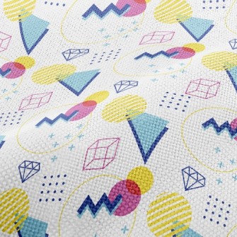 Colorful Circle Gemstones Performance Linen