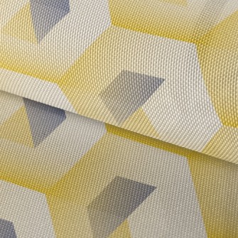 Yellow Three-dimensional Hexag Waterproof Oxford