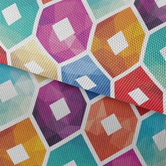 Gradient Pattern Flower Waterproof Oxford