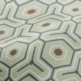 Hexagonal Maze Performance Linen
