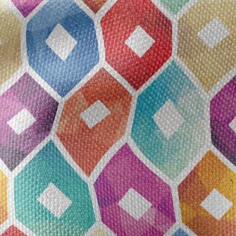 Gradient Pattern Flower Waterproof Canvas