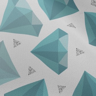 Blue-green Rhombus Chiffon