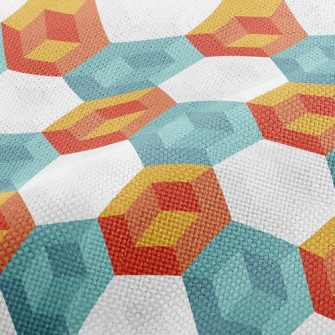 Abstract Hexagon Performance Linen