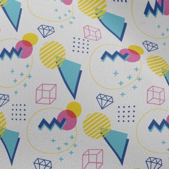 Colorful Circle Gemstones Chiffon