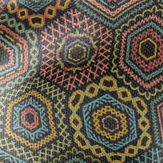 Ethnic Embroidery Waterproof Canvas