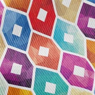 Gradient Pattern Flower Standard Corduroy