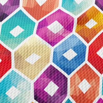 Gradient Pattern Flower Birdseye Piqué