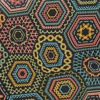 Ethnic Embroidery Twill