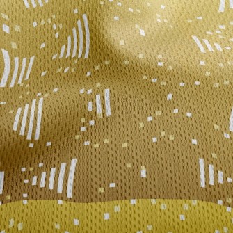 Golden Maze Athletic Mesh Flat Back