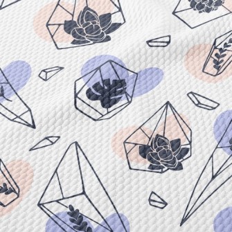 Gems And Flowers Birdseye Piqué