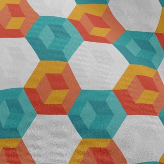 Abstract Hexagon Chiffon