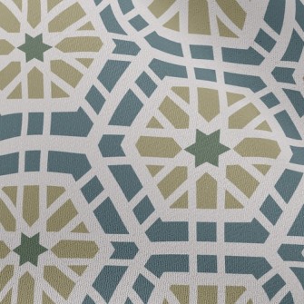 Hexagonal Geometric Tiles Chiffon