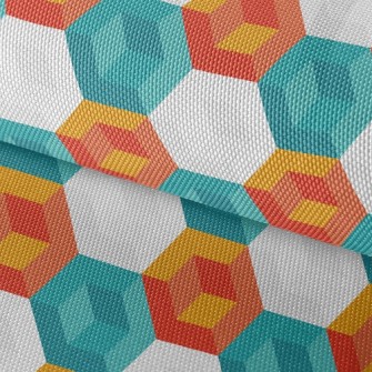 Abstract Hexagon Waterproof Oxford