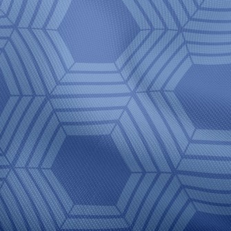 Blue Kaleidoscope Dobby