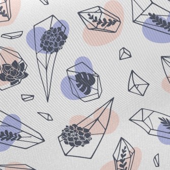 Gems And Flowers Twill