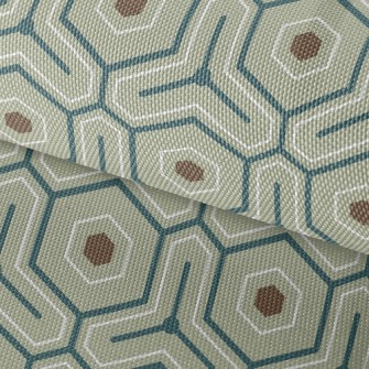 Hexagonal Maze Waterproof Oxford