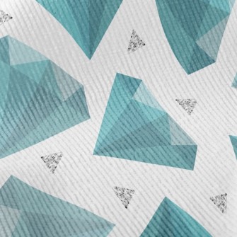 Blue-green Rhombus Standard Corduroy