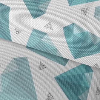 Blue-green Rhombus Waterproof Oxford