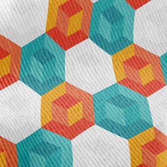 Abstract Hexagon Standard Corduroy