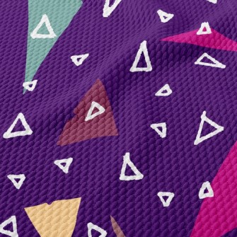 Triangle Like Shredded Paper Birdseye Piqué