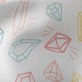 Sketch Diamonds And Gemstones Waterproof Canvas