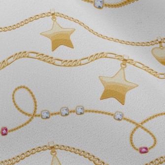 Chain Of Stars And Hearts Chiffon