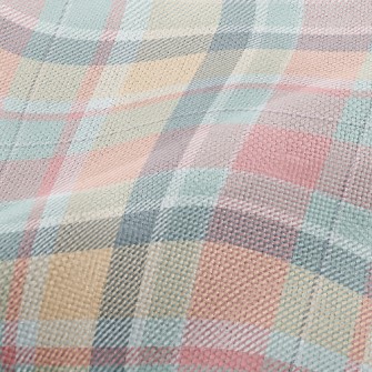 Pastel Plaid Performance Linen