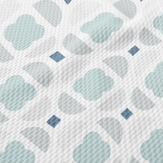 Cloud-like Geometry Birdseye Piqué